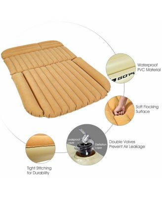 inflatable suv air backseat mattress travel pad with pump camping