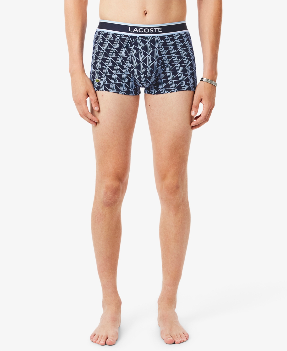 Lacoste Monogram Assorted 3-pack Boxer Briefs In Multi