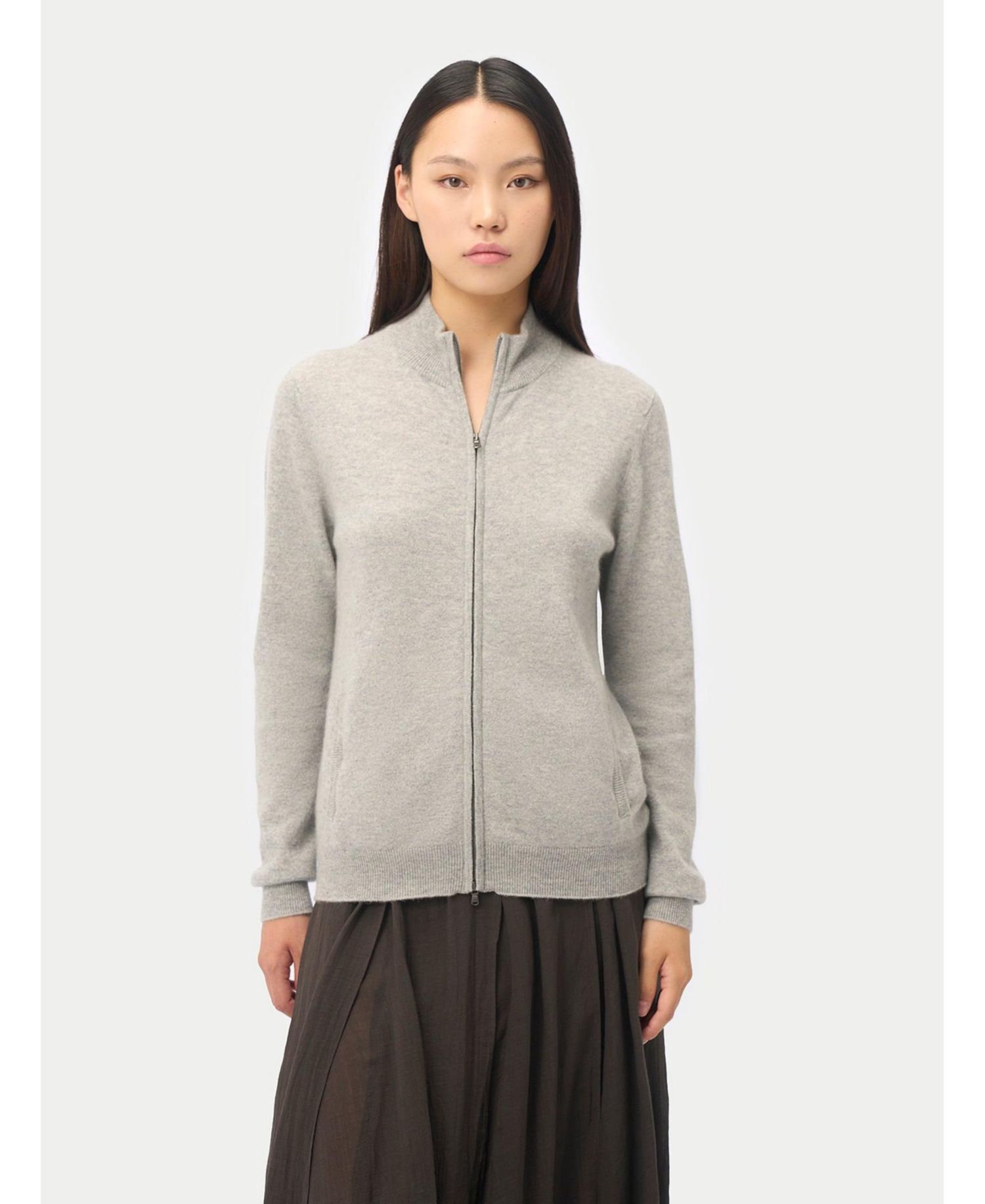 Women's Full-Zip Cashmere Cardigan