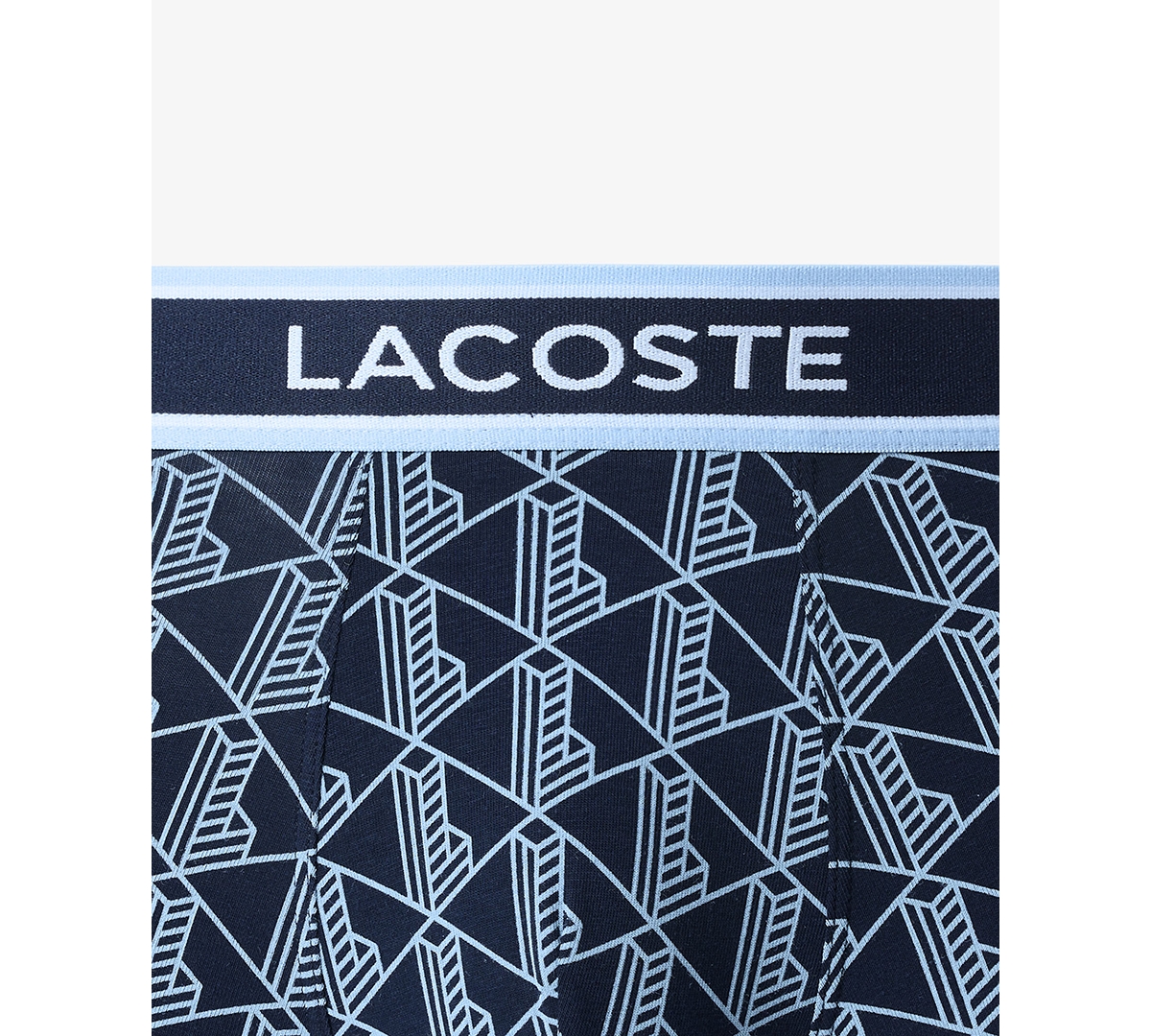 Lacoste Men's 3-Pack Regular-Fit Monogram 5" Boxer Briefs