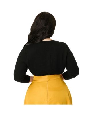 Plus Size Embroidered Sweater