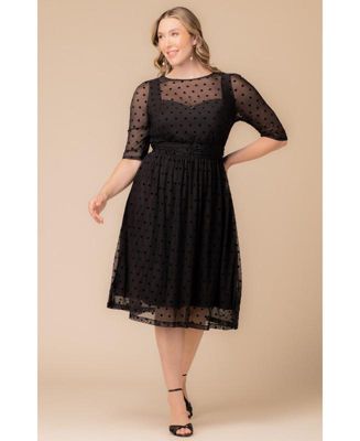 Plus Size Vita Mesh Cocktail Dress