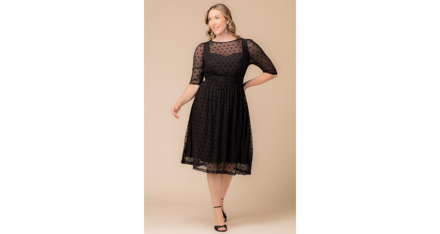 Plus Size Vita Mesh Cocktail Dress