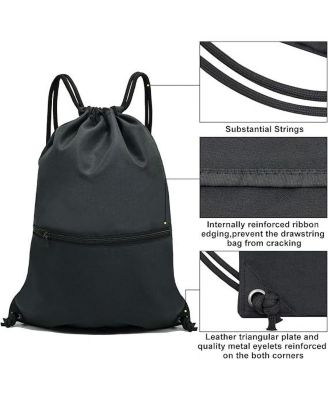 Drawstring Backpack Bag Sport Gym Sackpack