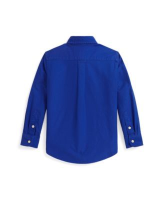 Toddler and Little Boys Garment-Dyed Cotton Oxford Shirt