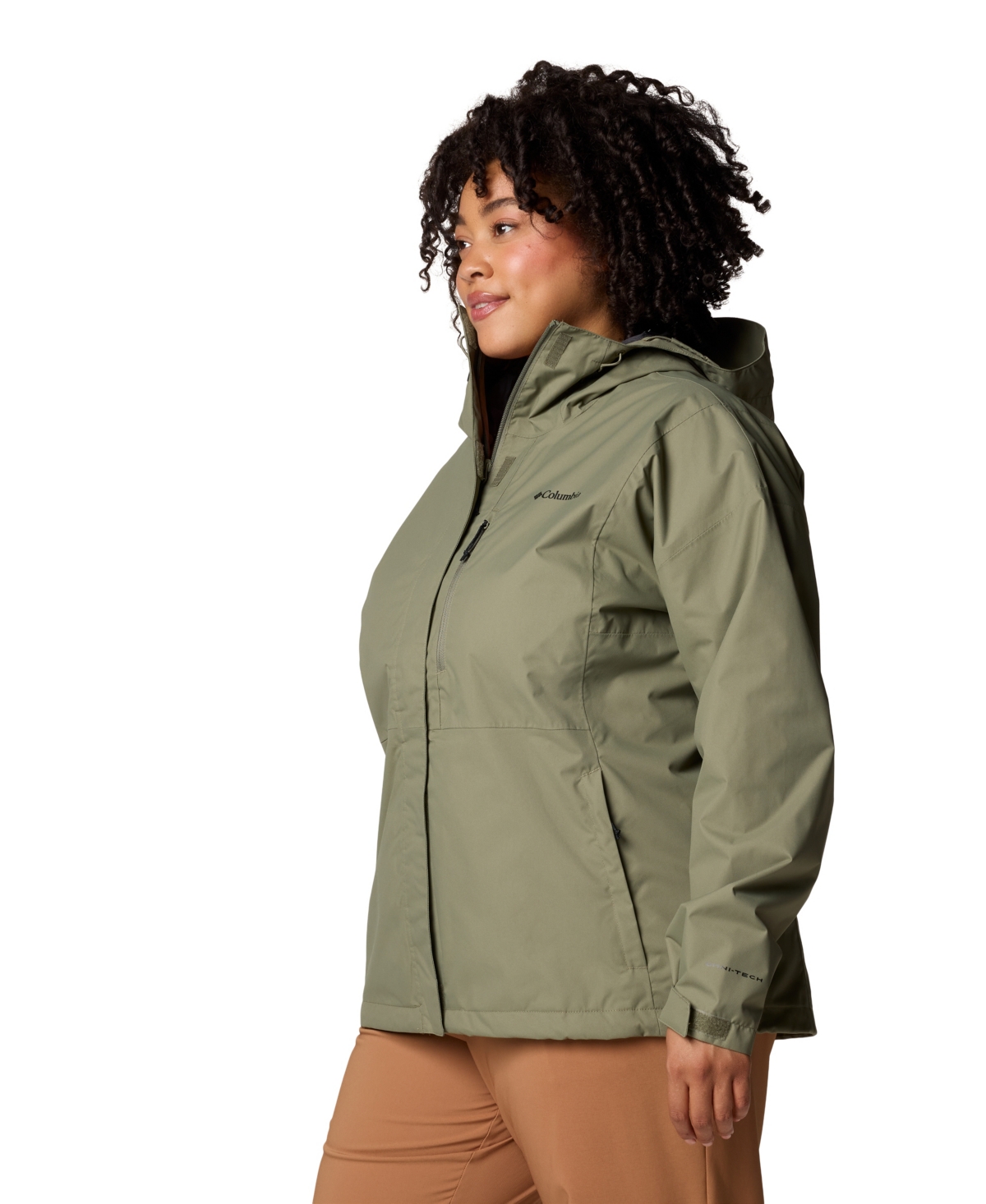 Columbia Plus Size Hikebound Ii Hooded Jacket In Green