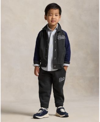 Toddler and Little Boy 2-7 Logo Fleece Jacket