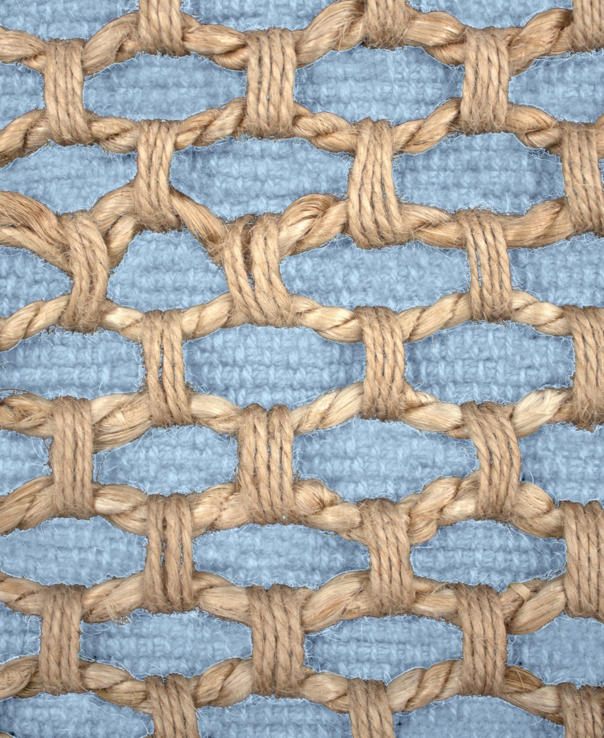 Boho Living Jada Jute Decorative Pillow, 18" X 18" In Blue