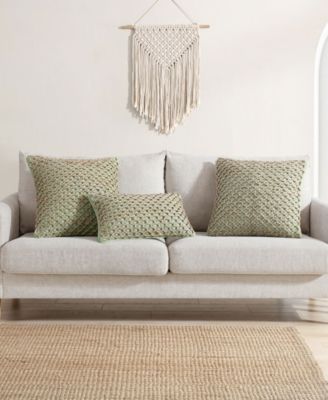 Jada Jute 2-Pc. Decorative Pillows Set, 18" x 18"