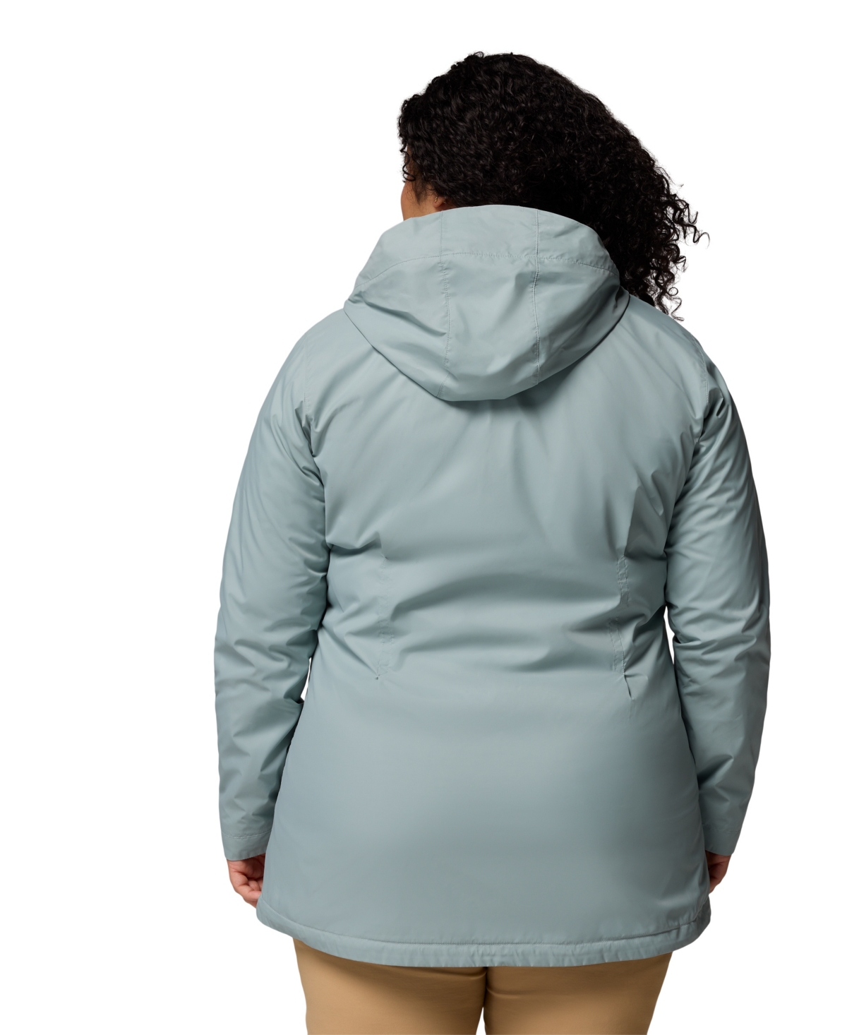 Columbia Plus Size Switchback Lined Long Zipper Jacket In Blue