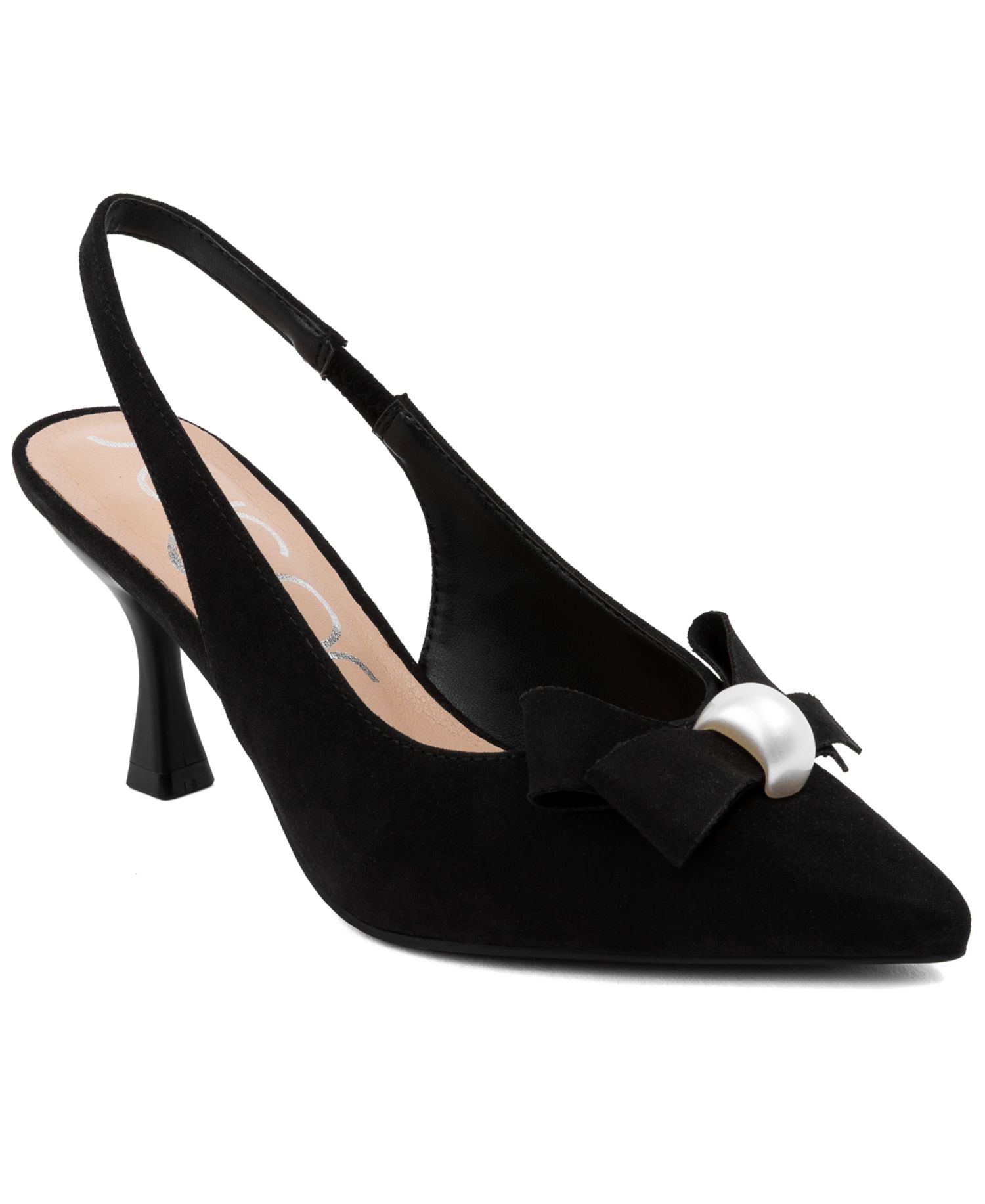 Women's Dazzy Bow Detail Pointed Toe Dress Pumps