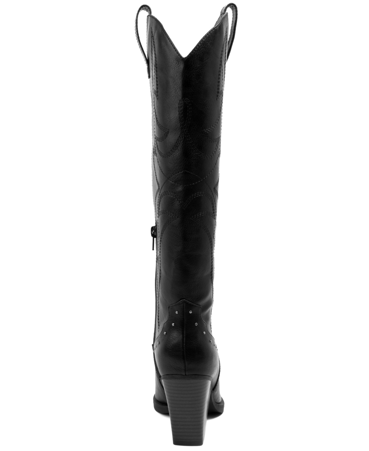 Sugar Women's Nails Studs Pointed Toe Boots In Black