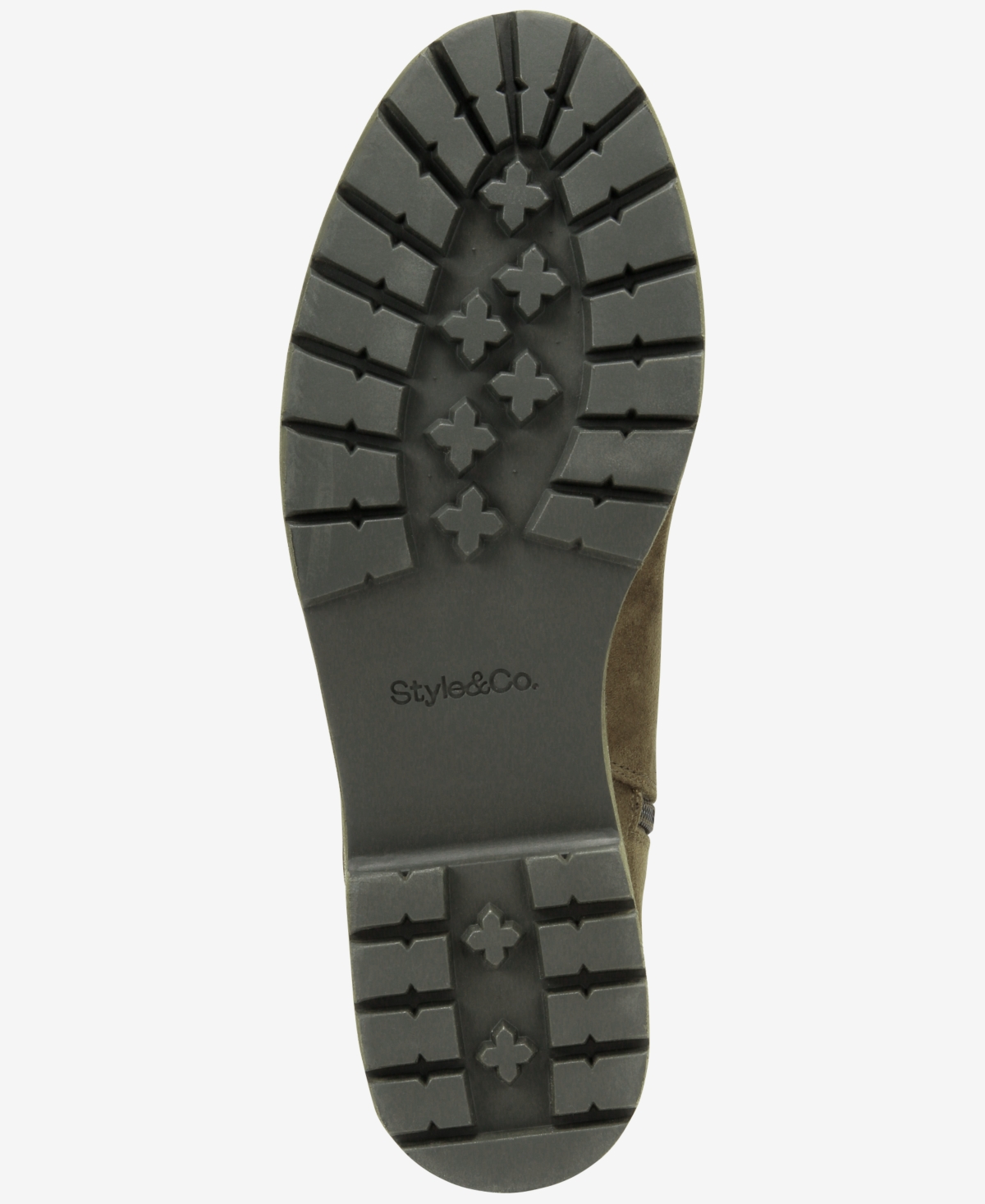 Style & Co Women's Vaill Lug Wedge Booties, Macy's Exclusive In Green