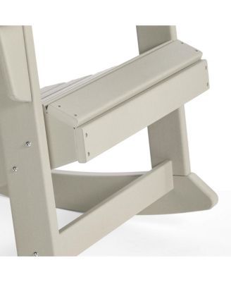 Outdoor Patio Porch Rocking Adirondack Chair (Set of 2)