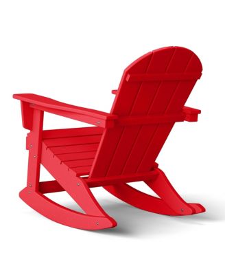 Outdoor Patio Porch Rocking Adirondack Chair (Set of 2)