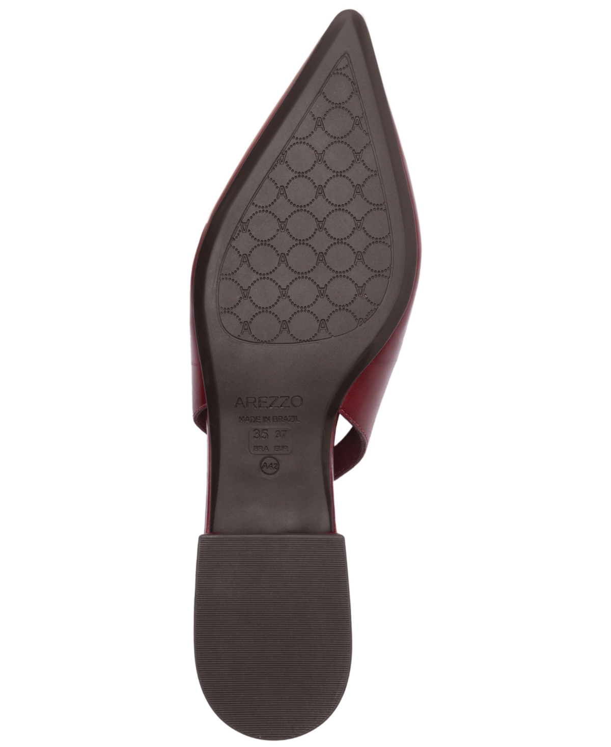 Arezzo Farrah Slingback Pointed Toe Flat In Burgundy