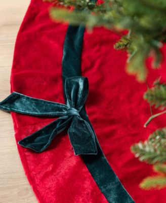 48" Christmas Tree Skirt with Bows