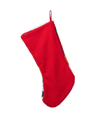 21" Hooked Gingerbread Man Christmas Stocking