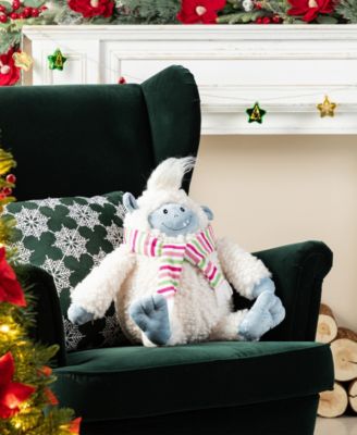 21.75" Christmas Fabric Yeti Shelf Sitter