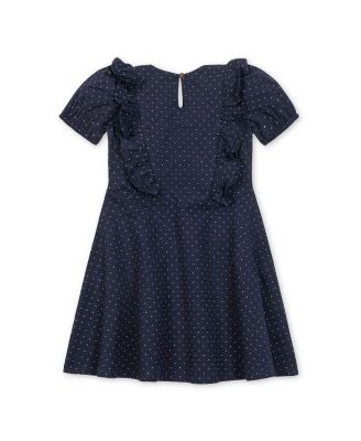 Toddler Girls' Organic Short Sleeve Knit Ruffle Dress