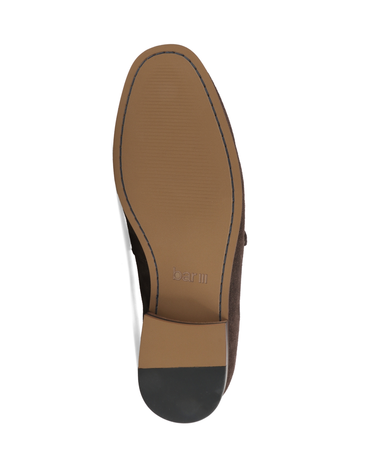 Bar Iii Men's Johnniey Suede Block Heel Loafers, Macy's Exclusive In Brown