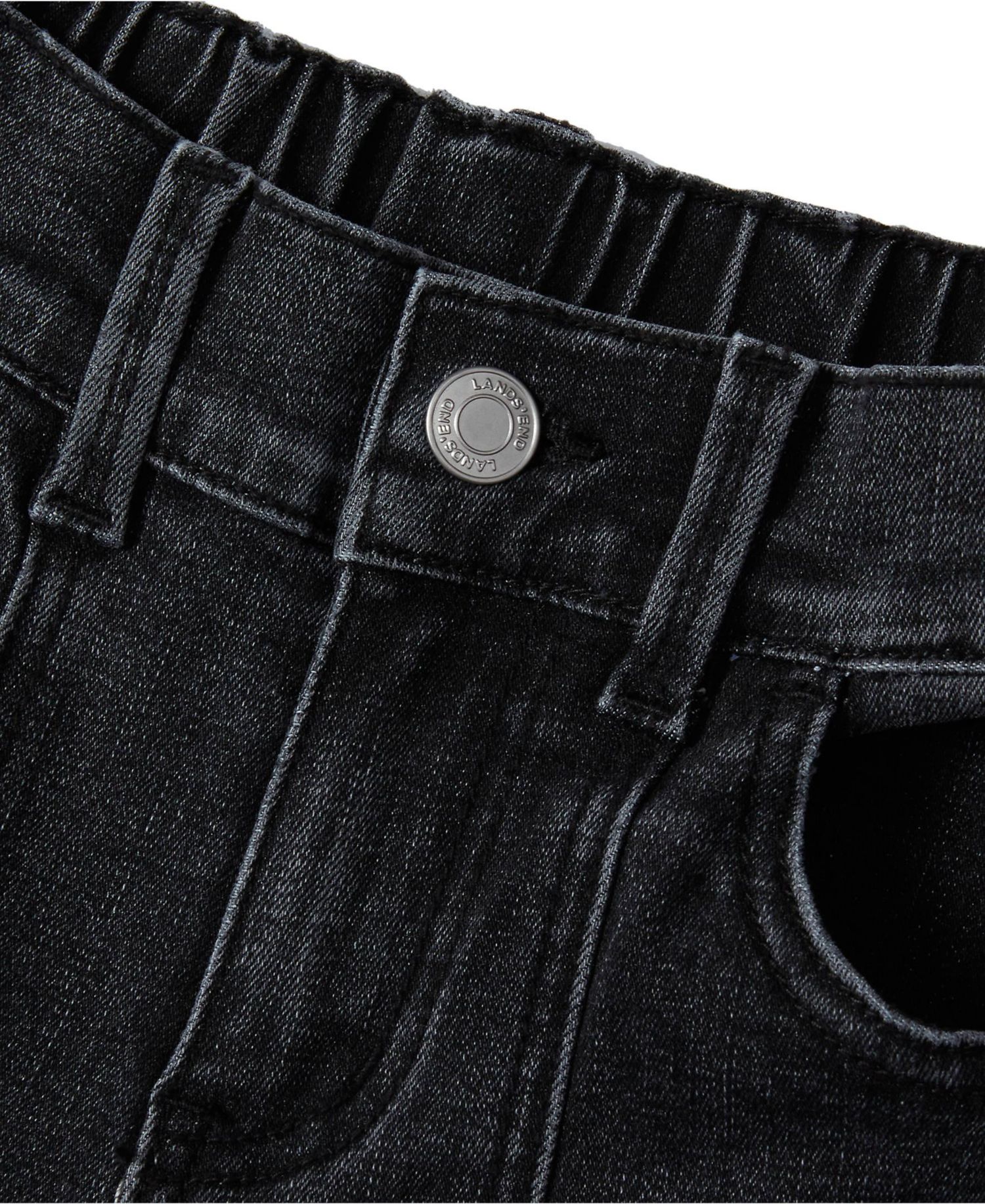 Girls Denim Cargo Wide Leg Jeans