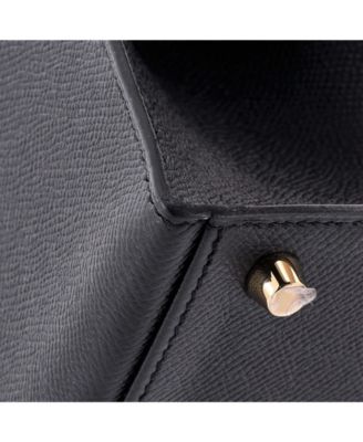 Pre-Owned Hermes Kelly 32 Handbag Black Epsom with Gold Hardware