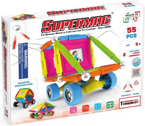 Детский конструктор Tinamiri SuperMag Wheels 55