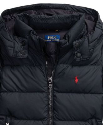 Toddler and Little Boys 2-7 Ripstop Down Hooded Jacket