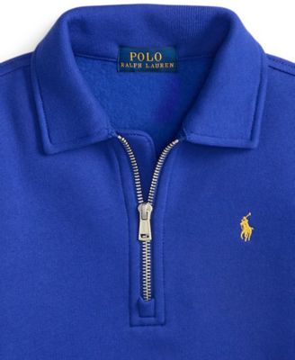 Toddler and Little Boys 2-7 Fleece Quarter-Zip Pullover Sweatshirt