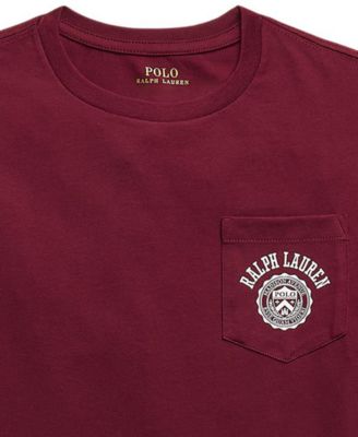 Big Boys Logo Cotton Jersey Pocket T-Shirt