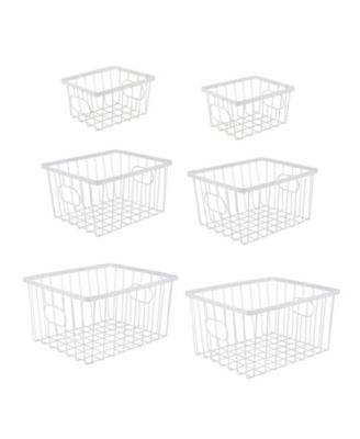 Camden Vintage Industrial Handmade Set of 6 Wire Metal Nesting Storage Baskets