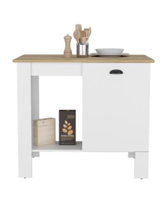 Freestanding Kitchen Island Table with Ample Storage for Cooking Essentials