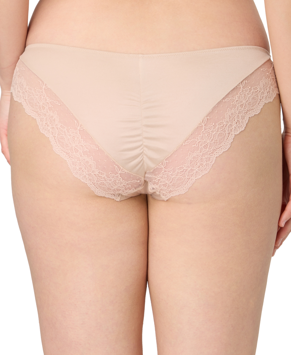 Maidenform Comfort Devotion Lace Back Tanga Underwear 40159 In Brown