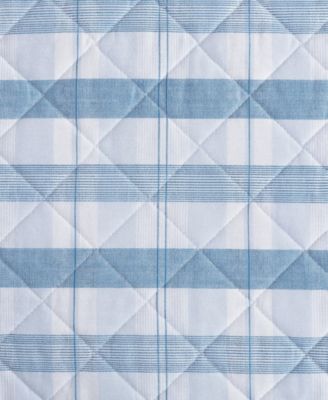 Dreamy Plaid Cotton Reversible 3-Pc. Quilt Set, King