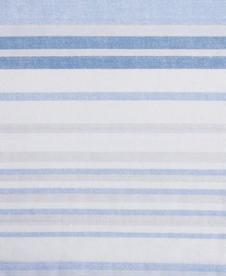 Bold Stripe Textured Cotton Reversible 3-Pc. Quilt Set, Full/Queen