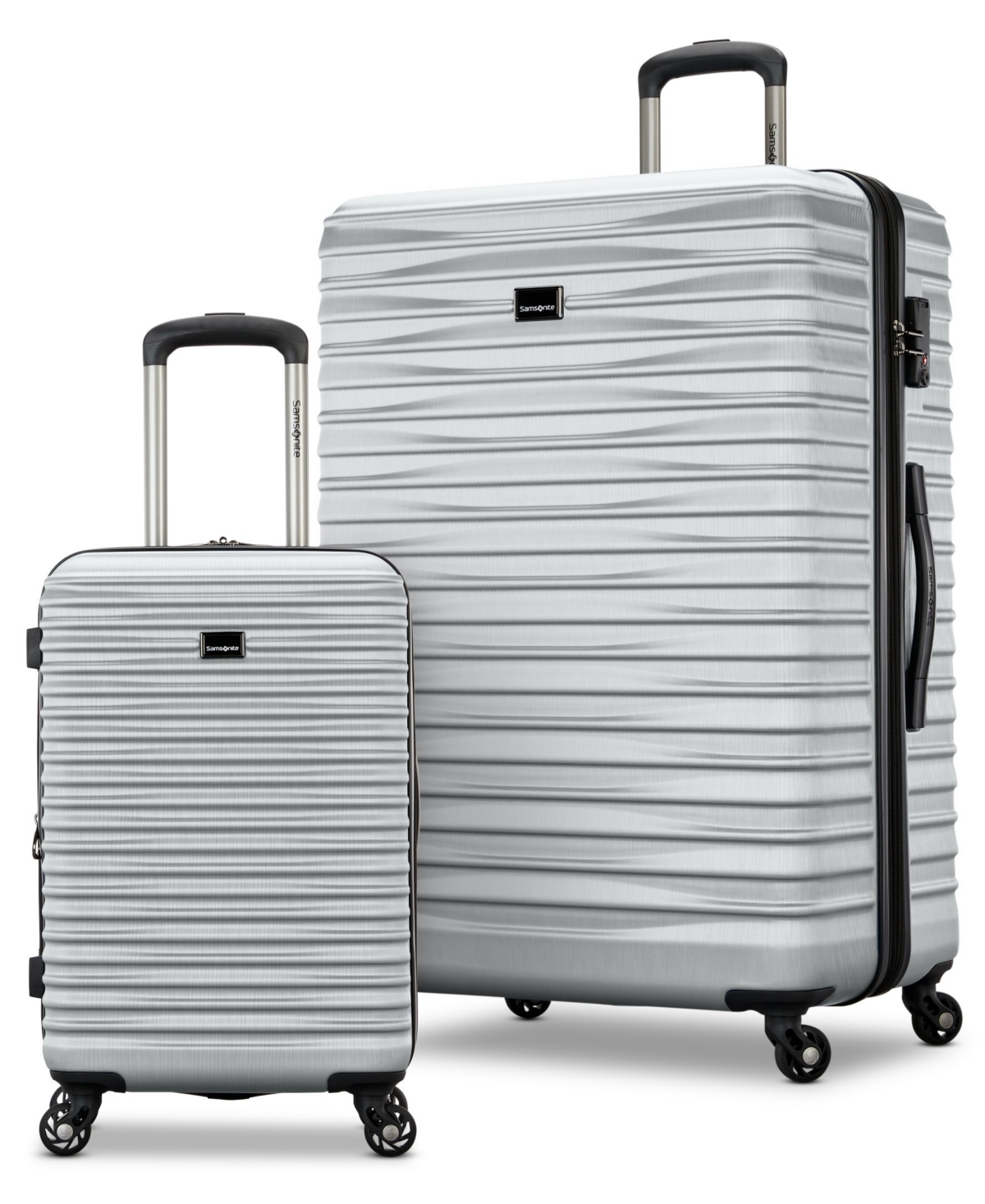Samsonite Uptempo Lux 2-pc. Hardside Luggage Set In Silver