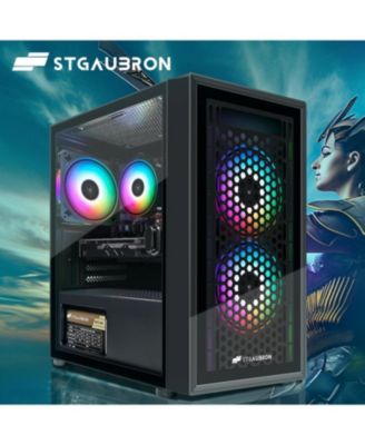 Gaming PC Desktop - Radeon RX 560 4GB GDDR5, Intel Core i5 ,16GB RAM, 512GB SSD, 600M WiFi, Bluetooth 5.0, RGB Mouse Pad, Windows 10 Home