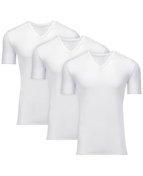 Мужские футболки Hanes 3pk. Ultimate Moves X-Temp Performance V-Neck T-Shirts, цвет: Белый