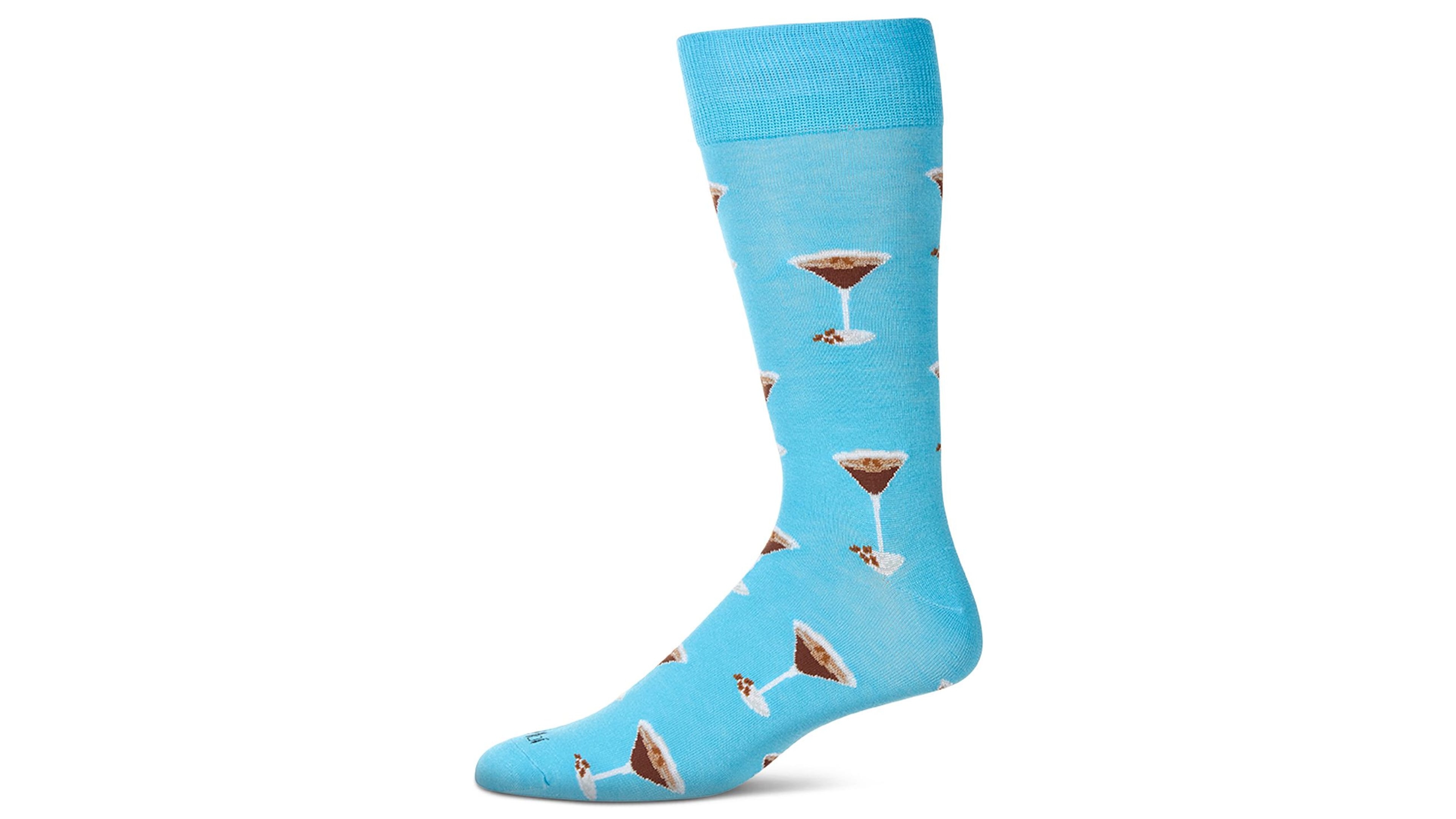 MeMoi Men's Espresso Martini Crew Socks