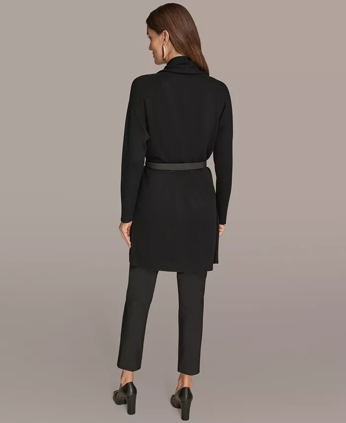 Women's Belted Open-Front Cardigan - thumbnail 8