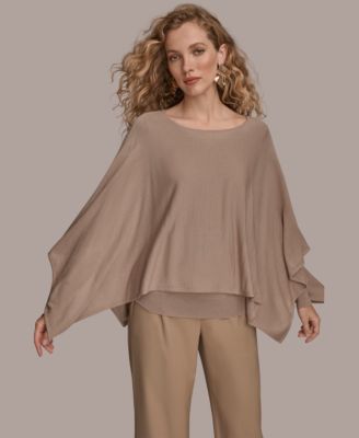 Donna Karan New York - Women's Long Sleeve Cape Sweater