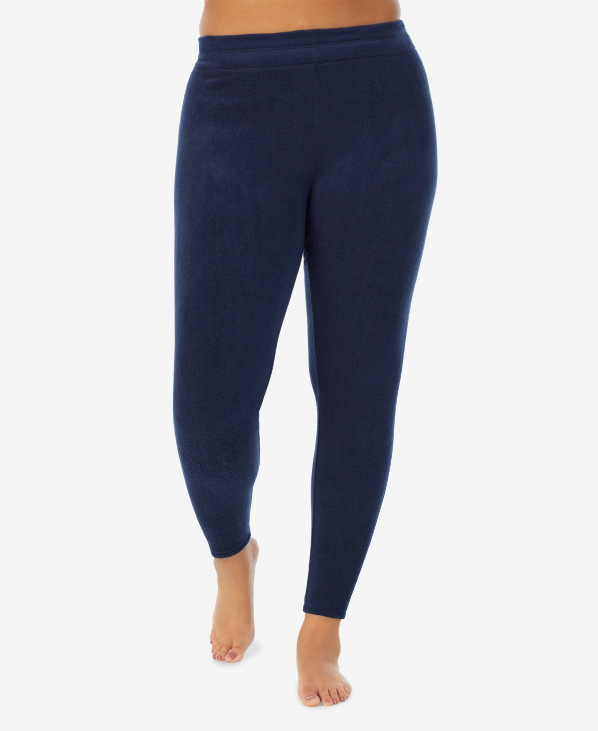 Cuddl Duds Plus Size Fleecewear Stretch Leggings In Blue