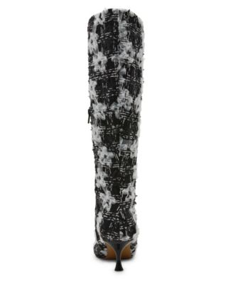 Women's Maxxine Floral Sequin Embellished Knee Boots