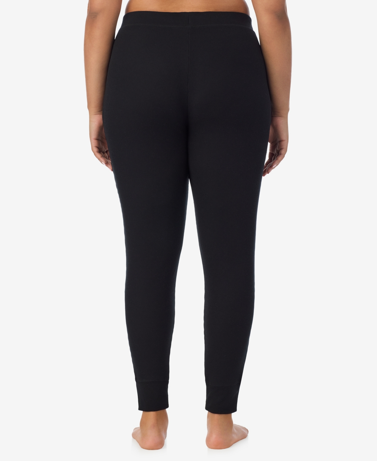 Cuddl Duds Plus Size Cozy Stretch Thermal Leggings In Black