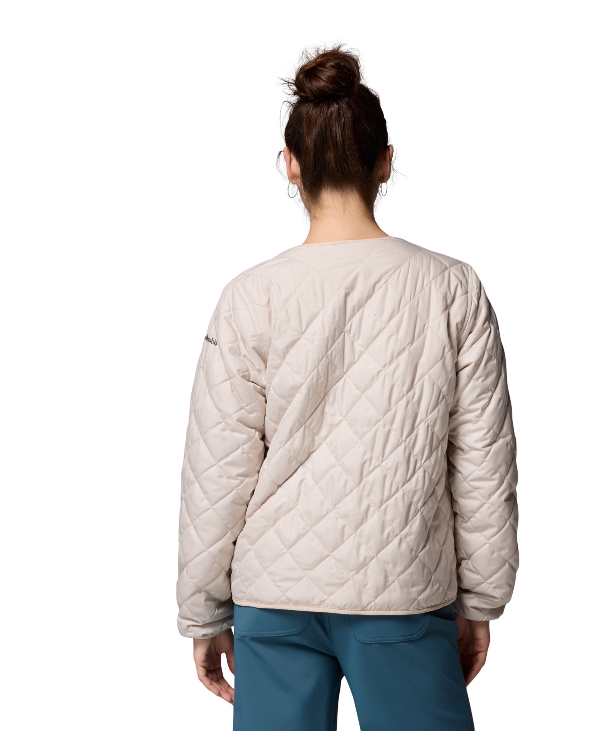 Columbia Women's Crest Collarless Jacket In Gray