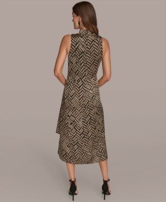 Women's Chevron Burnout Sleeveless Dress