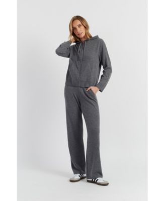Women's Pure Cashmere Zip Hoodie