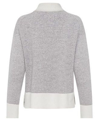 M&eacute;lange Knit Mock Neck Sweater