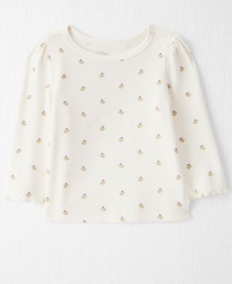 Baby Girls' Organic Sleeveless Jumper Dress and Top, 2-Piece Set